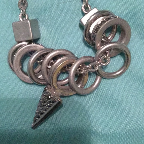 Silver statement necklace - Picture 2 of 3